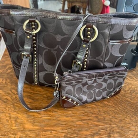 Coach Handbags - Coach Purse and Wallet Set